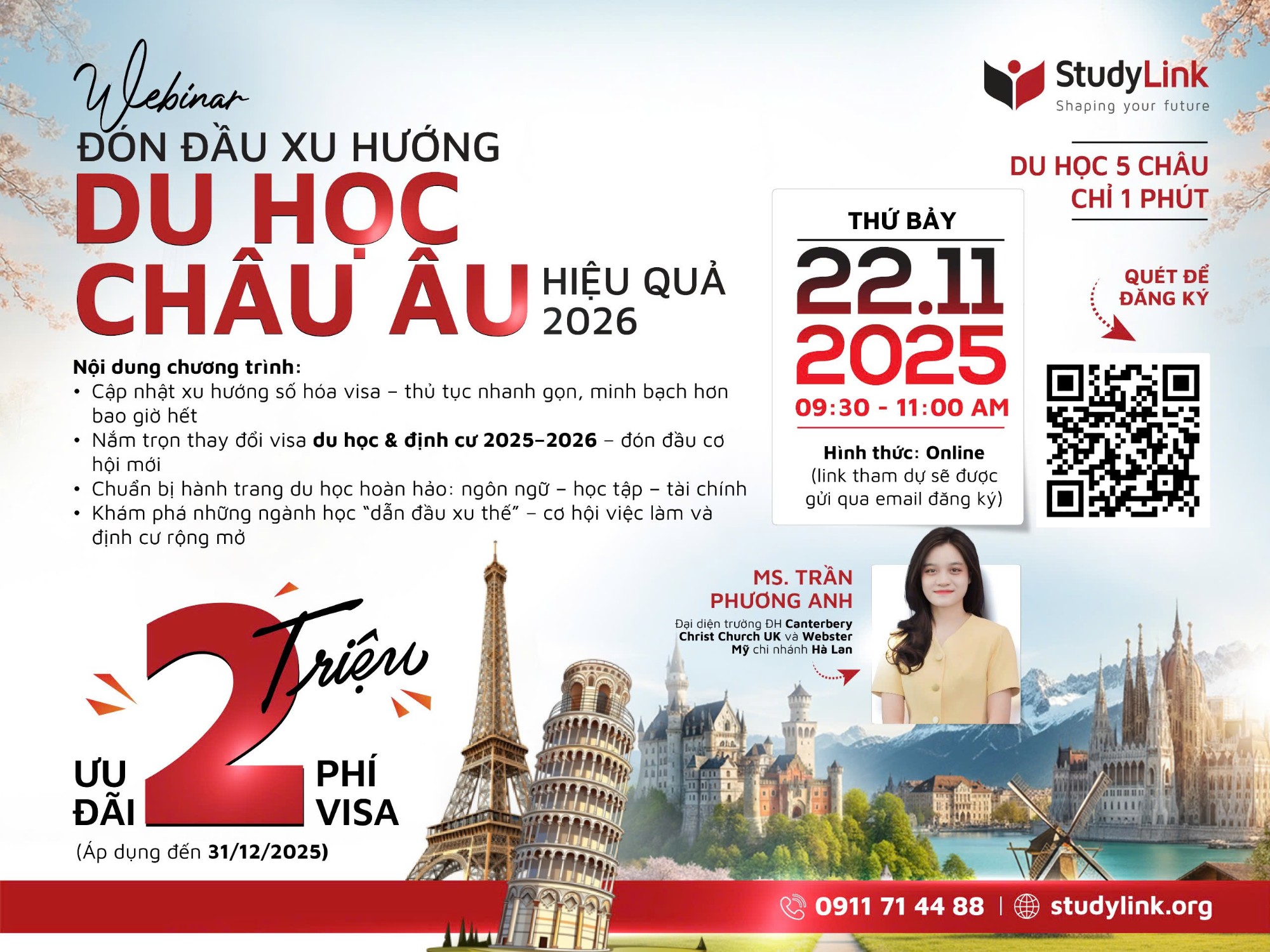 WEBINAR Đón đầu xu hướng Du học Châu Âu hiệu quả 2026