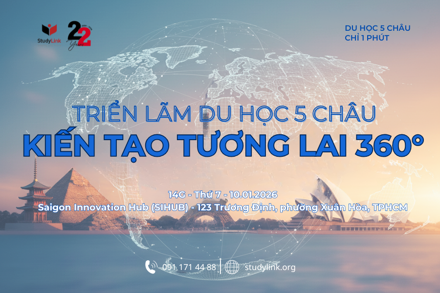 TRIỂN LÃM DU HỌC 5 CHÂU 2026: KIẾN TẠO TƯƠNG LAI 360°