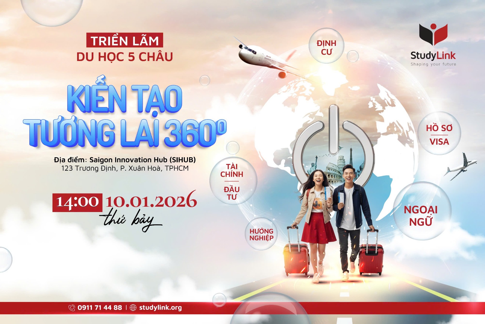 TRIỂN LÃM DU HỌC 5 CHÂU 2026: KIẾN TẠO TƯƠNG LAI 360°