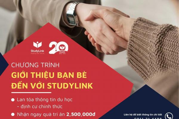 Ưu Đãi Đặc Biệt Cho Khách Hàng Giới Thiệu Dịch Vụ Của StudyLink