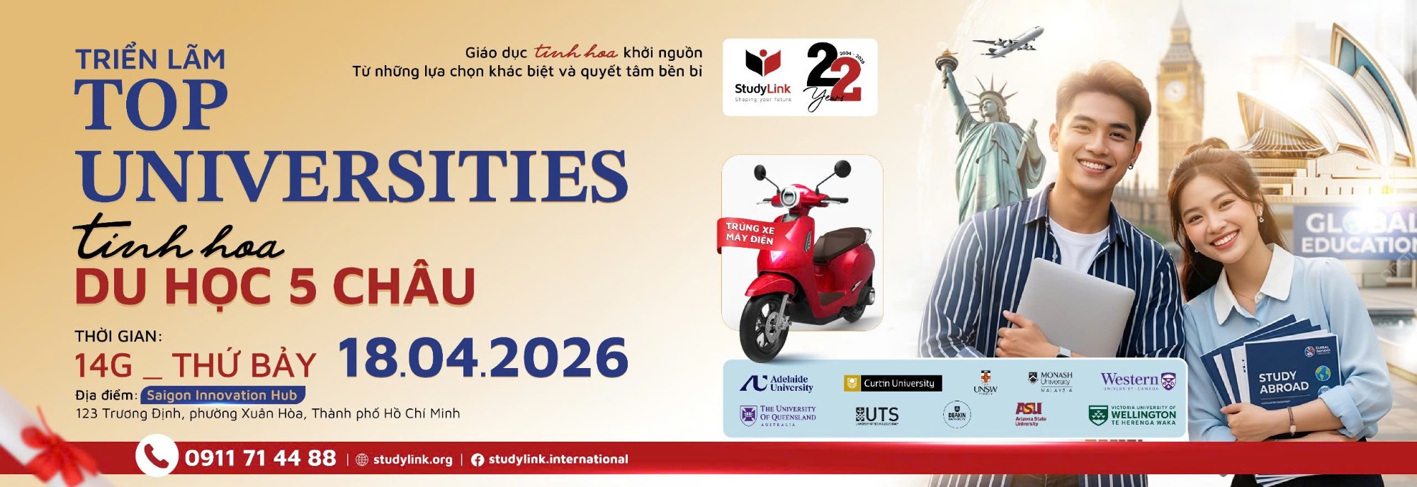 TRIỂN LÃM TOP UNIVERSITIES 2026 - TINH HOA DU HỌC 5 CHÂU